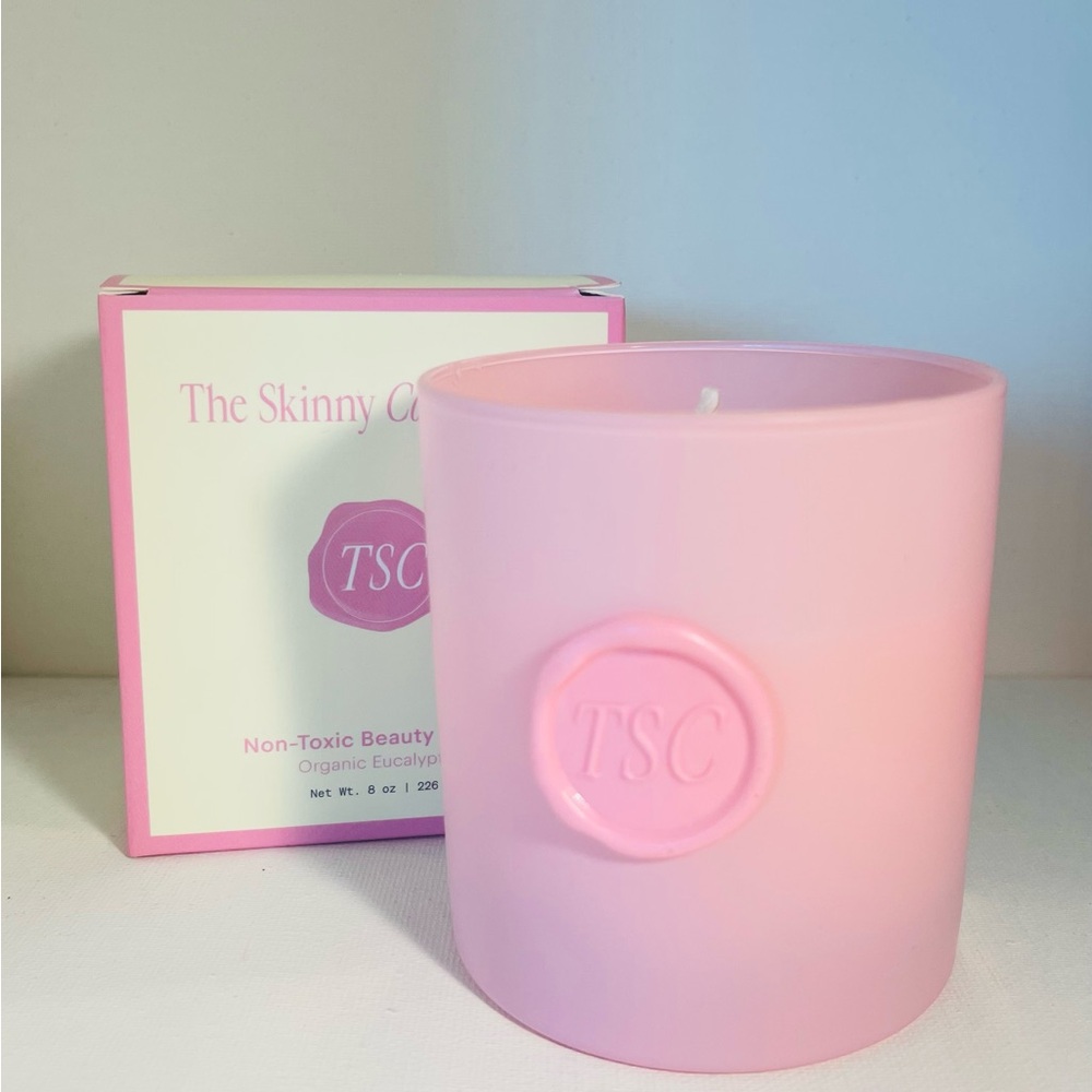 The Skinny Confidential TSC Non-Toxic Candle Organic Eucalyptus 8 oz / 226 g NIB